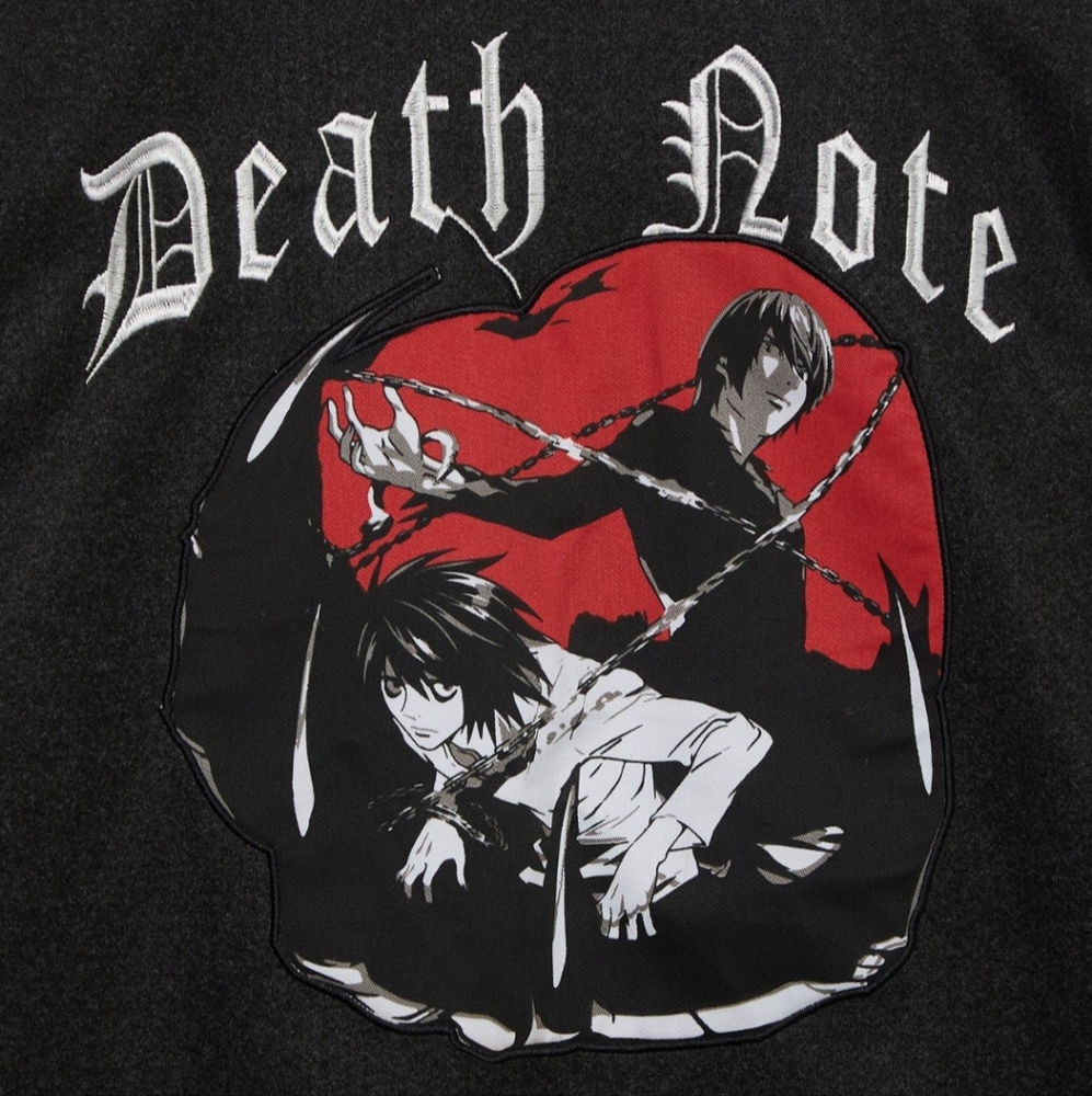 Death Note Embroidered Unisex Varsity Jacket Size 2X - Picture 4 of 5